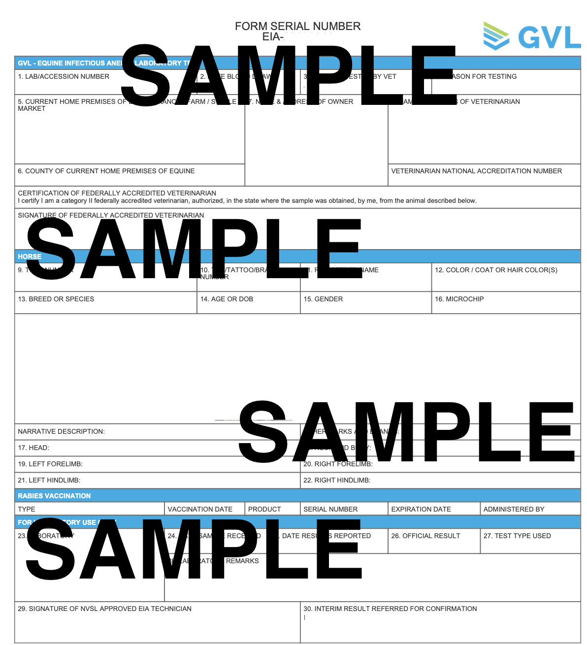 Sample Coggins Form